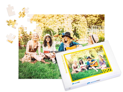 Cutie pentru puzzle foto de 100 piese
