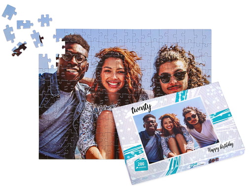 Cutie pentru puzzle foto de 200 piese