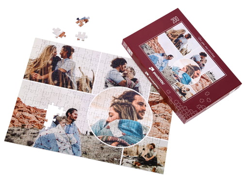 Puzzle foto asamblat de 200 piese