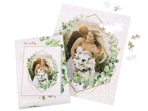 Puzzle foto asamblat de 200 piese cu cutie pentru puzzle