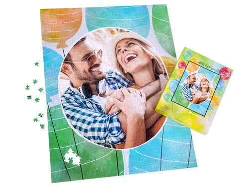 Puzzle foto asamblat de 2000 piese cu cutie pentru puzzle