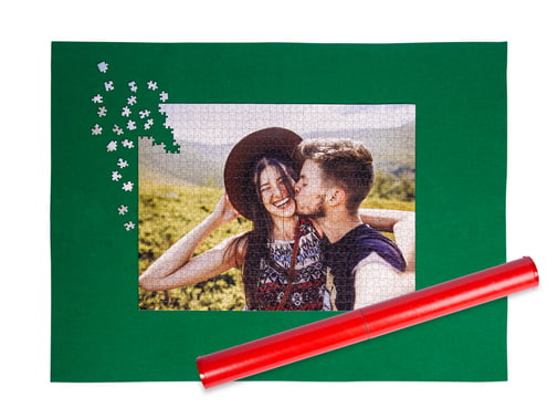 Covoraș pentru puzzle, rulat